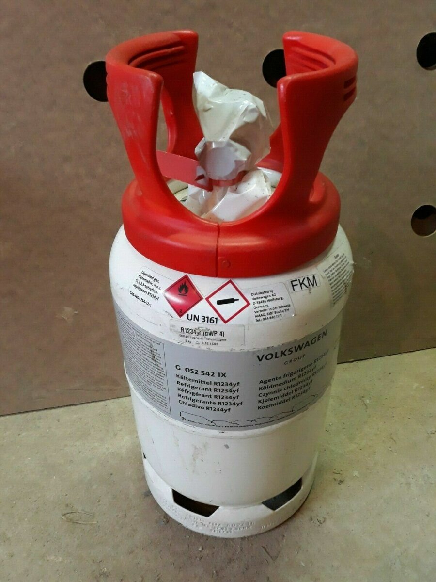 R1234yf 5kg in Eigentumsflasche Mehrweg Stahl