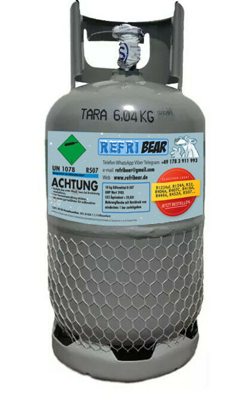 R507 10kg in Eigentumsflasche Mehrweg Stahl